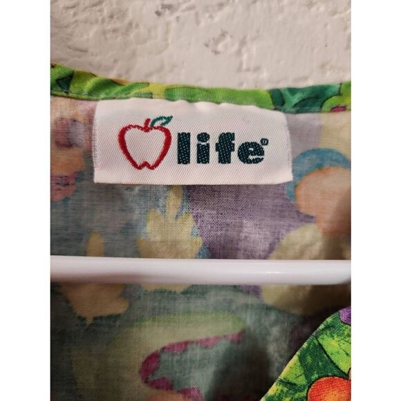 Life Scrub top L jungle animals giraffe - Picture 8 of 9